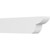 Ekena Millwork Standard Crestline Rafter Tail - Primed Polyurethane - RFTP05X08X30CRE