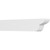 Ekena Millwork Standard Crestline Rafter Tail - Primed Polyurethane - RFTP05X08X42CRE
