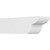 Ekena Millwork Standard Crestline Rafter Tail - Primed Polyurethane - RFTP06X06X20CRE