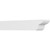 Ekena Millwork Standard Crestline Rafter Tail - Primed Polyurethane - RFTP06X06X36CRE