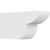 Ekena Millwork Standard Crestline Rafter Tail - Primed Polyurethane - RFTP06X10X20CRE