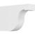 Ekena Millwork Standard Del Monte Rafter Tail - Primed Polyurethane - RFTP03X08X12DEL