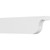 Ekena Millwork Standard Del Monte Rafter Tail - Primed Polyurethane - RFTP03X08X30DEL