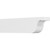 Ekena Millwork Standard Del Monte Rafter Tail - Primed Polyurethane - RFTP04X06X24DEL