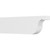 Ekena Millwork Standard Del Monte Rafter Tail - Primed Polyurethane - RFTP04X10X36DEL