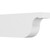 Ekena Millwork Standard Del Monte Rafter Tail - Primed Polyurethane - RFTP05X10X24DEL