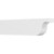 Ekena Millwork Standard Del Monte Rafter Tail - Primed Polyurethane - RFTP05X10X42DEL