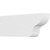 Ekena Millwork Standard Greensboro Rafter Tail - Primed Polyurethane - RFTP03X06X16GRN