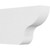 Ekena Millwork Standard Greensboro Rafter Tail - Primed Polyurethane - RFTP03X08X12GRN