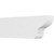 Ekena Millwork Standard Greensboro Rafter Tail - Primed Polyurethane - RFTP04X08X24GRN