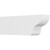 Ekena Millwork Standard Greensboro Rafter Tail - Primed Polyurethane - RFTP05X08X24GRN