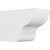 Ekena Millwork Standard Greensboro Rafter Tail - Primed Polyurethane - RFTP06X08X12GRN