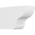 Ekena Millwork Standard Greensboro Rafter Tail - Primed Polyurethane - RFTP06X10X16GRN