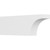 Ekena Millwork Standard Huntington Rafter Tail - Primed Polyurethane - RFTP04X08X24HUN