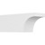 Ekena Millwork Standard Huntington Rafter Tail - Primed Polyurethane - RFTP05X06X16HUN