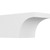 Ekena Millwork Standard Huntington Rafter Tail - Primed Polyurethane - RFTP06X06X12HUN