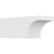 Ekena Millwork Standard Huntington Rafter Tail - Primed Polyurethane - RFTP06X06X16HUN