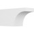 Ekena Millwork Standard Huntington Rafter Tail - Primed Polyurethane - RFTP06X08X16HUN