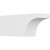 Ekena Millwork Standard Huntington Rafter Tail - Primed Polyurethane - RFTP06X08X20HUN