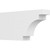 Ekena Millwork Standard Mediterranean Rafter Tail - Primed Polyurethane - RFTP03X08X16MED