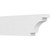 Ekena Millwork Standard Mediterranean Rafter Tail - Primed Polyurethane - RFTP03X08X24MED