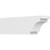 Ekena Millwork Standard Mediterranean Rafter Tail - Primed Polyurethane - RFTP04X06X20MED