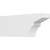Ekena Millwork Standard Monterey Rafter Tail - Primed Polyurethane - RFTP03X06X16MON