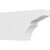 Ekena Millwork Standard Monterey Rafter Tail - Primed Polyurethane - RFTP03X08X16MON