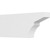 Ekena Millwork Standard Monterey Rafter Tail - Primed Polyurethane - RFTP03X08X20MON
