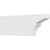 Ekena Millwork Standard Monterey Rafter Tail - Primed Polyurethane - RFTP03X08X24MON