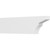 Ekena Millwork Standard Monterey Rafter Tail - Primed Polyurethane - RFTP03X08X30MON