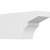 Ekena Millwork Standard Monterey Rafter Tail - Primed Polyurethane - RFTP04X06X12MON