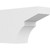Ekena Millwork Standard Monterey Rafter Tail - Primed Polyurethane - RFTP04X08X16MON