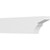 Ekena Millwork Standard Monterey Rafter Tail - Primed Polyurethane - RFTP04X08X30MON