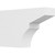 Ekena Millwork Standard Monterey Rafter Tail - Primed Polyurethane - RFTP04X10X16MON