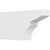 Ekena Millwork Standard Monterey Rafter Tail - Primed Polyurethane - RFTP04X10X20MON