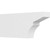 Ekena Millwork Standard Monterey Rafter Tail - Primed Polyurethane - RFTP04X10X24MON
