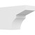 Ekena Millwork Standard Monterey Rafter Tail - Primed Polyurethane - RFTP05X08X12MON