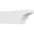 Ekena Millwork Standard Monterey Rafter Tail - Primed Polyurethane - RFTP05X08X24MON