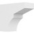 Ekena Millwork Standard Monterey Rafter Tail - Primed Polyurethane - RFTP05X10X12MON