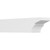 Ekena Millwork Standard Monterey Rafter Tail - Primed Polyurethane - RFTP06X06X24MON