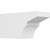 Ekena Millwork Standard Monterey Rafter Tail - Primed Polyurethane - RFTP06X08X16MON