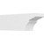 Ekena Millwork Standard Monterey Rafter Tail - Primed Polyurethane - RFTP06X08X24MON