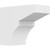 Ekena Millwork Standard Monterey Rafter Tail - Primed Polyurethane - RFTP06X10X12MON