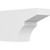 Ekena Millwork Standard Monterey Rafter Tail - Primed Polyurethane - RFTP06X10X16MON