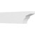 Ekena Millwork Standard Monterey Rafter Tail - Primed Polyurethane - RFTP06X10X36MON