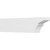 Ekena Millwork Standard Monterey Rafter Tail - Primed Polyurethane - RFTP06X10X42MON