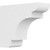 Ekena Millwork Standard New Brighton Rafter Tail - Primed Polyurethane - RFTP04X10X12NEB