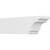 Ekena Millwork Standard New Brighton Rafter Tail - Primed Polyurethane - RFTP05X06X20NEB