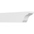 Ekena Millwork Standard Pescadero Rafter Tail - Primed Polyurethane - RFTP04X06X24PEC